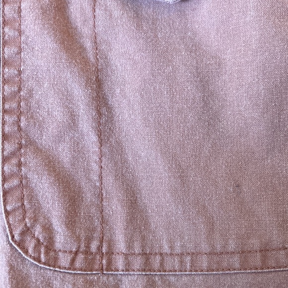 Woolrich size medium rust colored longsleeve button down shirt. - Picture 4 of 4